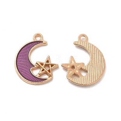 Alloy Enamel Pendants ENAM-S121-061D-G-1