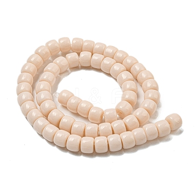 Opaque Glass Beads Strands X-GLAA-NH0002-B03-1