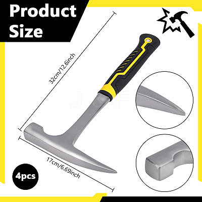 4Pcs Geological High-carbon Steel Hammer TOOL-WA0001-07-1
