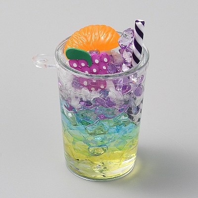 Transparent Acrylic Pendants OACR-WH20007-01C-13-1