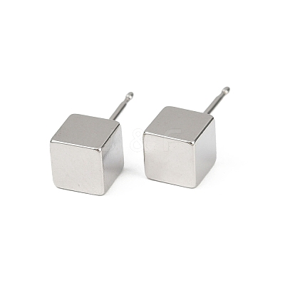 Brass Stud Earrings for Women EJEW-G441-05C-P-1