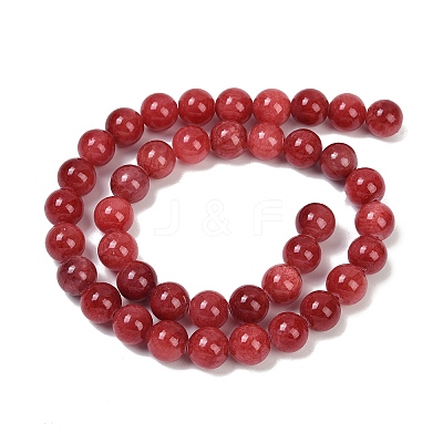 Natural Mashan Jade Round Beads Strands G-D263-10mm-XS04-01-1