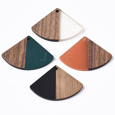 Resin & Wood Pendants RESI-S358-86B-1