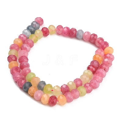 Faceted Dyed Natural White Jade Beads Strands GG-CBAE966-01A-I-1