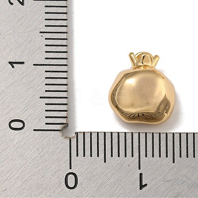 Brass Micro Pave Clear Cubic Zirconia Charms KK-U037-12G-04-1
