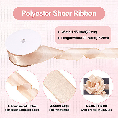 1 Roll 20 Yards Polyester Ribbon OCOR-TA0002-30A-1