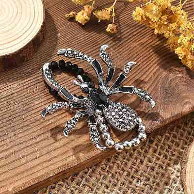 Plastic Beads Finger Rings RJEW-K387-06AS-1