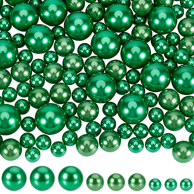 150Pcs 3 Styles Plastic Imitation Pearl Beads OACR-SP0001-69-1