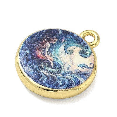 Printed Brass Pendants KK-CBAF4A6-01G-06-1