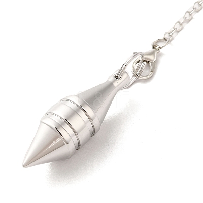 Rack Plating Brass Dowsing Pendulum Big Pendants KK-H444-02-1