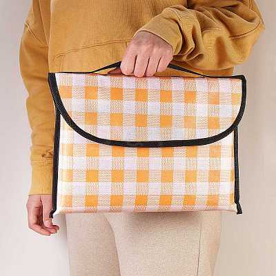 Portable Tartan Patern Non Woven Picnic Mat JX572A-02-1