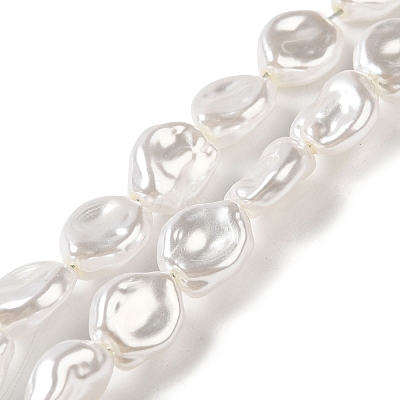 ABS Plastic Imitation Pearl Beads Strands KY-F021-02-1-1