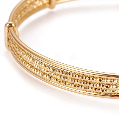 Long-Lasting Plated Brass Cuff Bangles BJEW-E370-12G-1