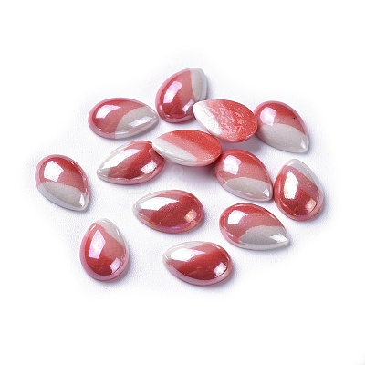 Opaque Glass Cabochons X-GGLA-S038-02D-8x12-1