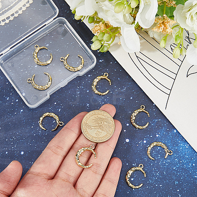 10Pcs Brass Pendants FIND-BBC0004-98-1
