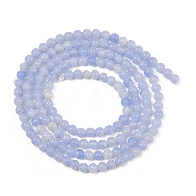 Dyed Synthetic Blue Lace Agate Beads Strands GG-CBA0389-A02-2mm-1