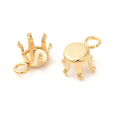Ion Plating(IP) 304 Stainless Steel Charms Rhinestone Claw Settings STAS-U025-02B-G-1