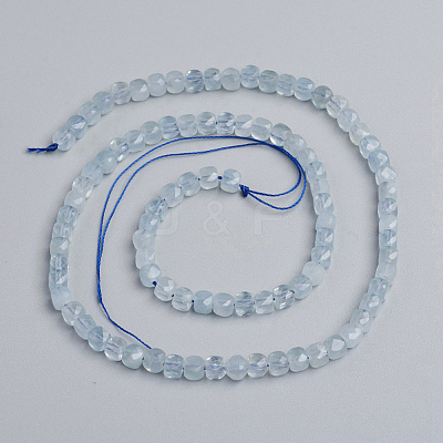 Natural Aquamarine Beads Strands G-E560-A03-4mm-1