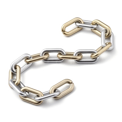 Handmade Spray Painted CCB Plastic Cable Chains AJEW-JB00728-02-1