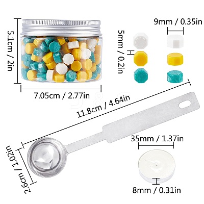 Sealing Wax Particles Kits for Retro Seal Stamp DIY-CP0003-50U-1