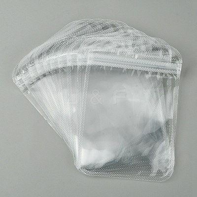 30Pcs Transparent Plastic Resealable Packaging Bags OPP-FS0001-06D-1