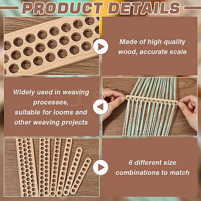 1 Set Rectangle Wood Thread Winding Boards TOOL-BC0003-13-1