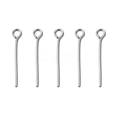 Tarnish Resistant 304 Stainless Steel Eye Pin STAS-E013-0.6x20mm-1