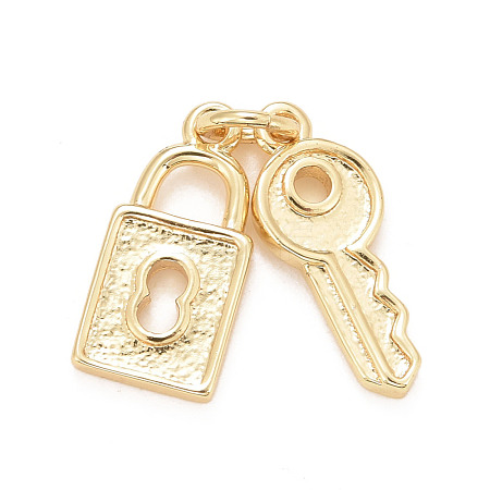 Eco-Friendly Brass Pendants KK-M225-16G-1