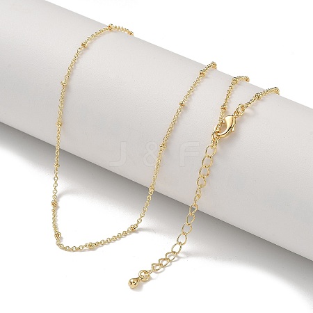 Brass Satellite Chain Necklace Making KK-H503-36G-1