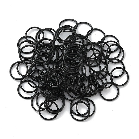 100Pcs Baking Paint Zinc Alloy Open Jump Rings FIND-WH0032-85B-06-1