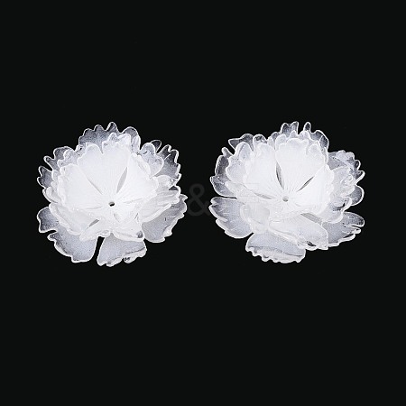 Heat Shrink Acrylic Bead Caps OACR-N155-02A-1