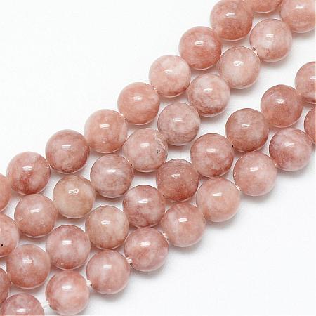 Natural Sunstone Bead Strands G-R345-6mm-31-1