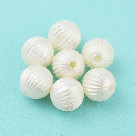 ABS Plastic Imitation Pearl Bead MACR-K350-10A-1