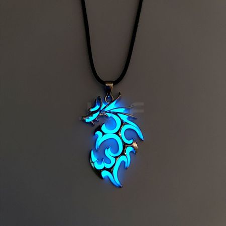 Luminaries Alloy Dragon Pendant Necklace LUMI-PW0001-024P-B-1