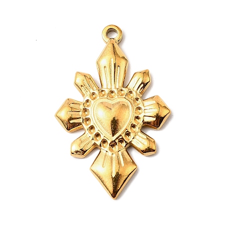 304 Stainless Steel Pendants STAS-H482-02G-1