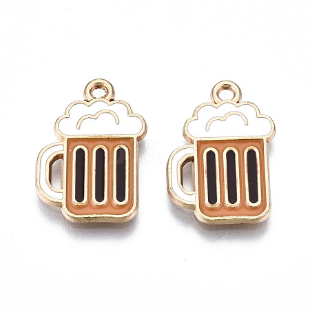 Eco-Friendly Alloy Enamel Pendants ENAM-Q437-048-NR-1