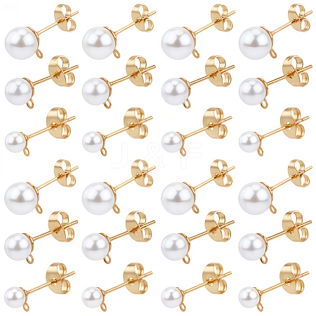 304 Stainless Steel Stud Earring Findings EJEW-SP0001-17M-1