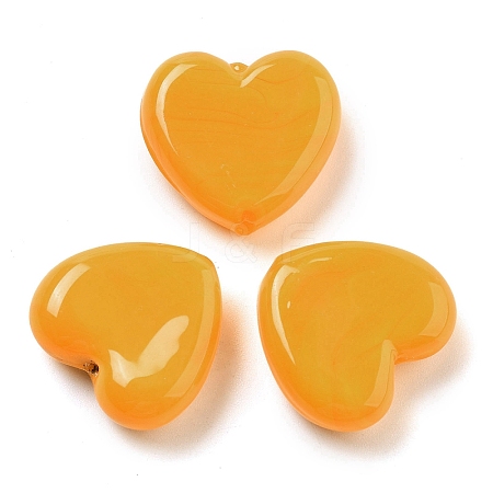 Heart Handmade Lampwork Beads LAMP-U003-01C-1