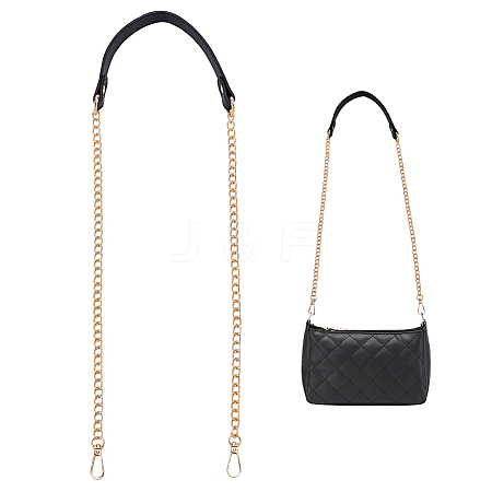 PU Imitation Leather Bag Handles PURS-WH0005-11KCG-1