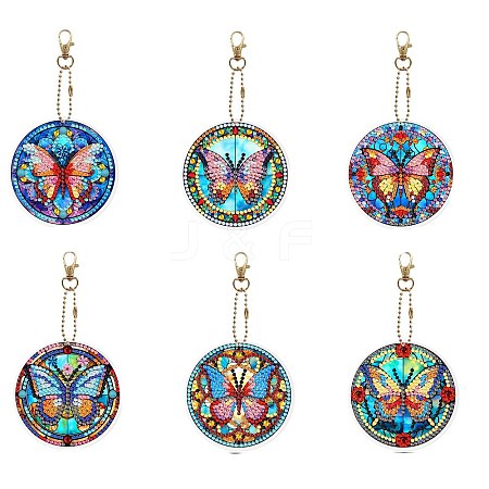 DIY Diamond Painting Keychain Kits DIAM-PW0010-67M-1