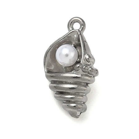 304 Stainless Steel Pendants STAS-F328-02D-P-1