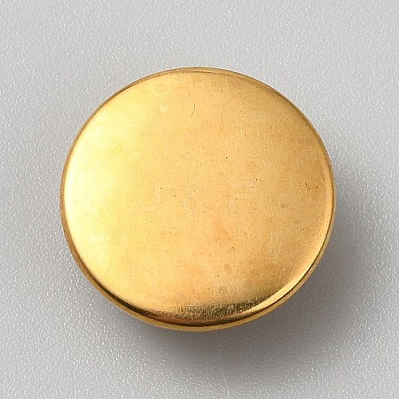 1-Hole Alloy Shank Buttons BUTT-WH0031-38B-1