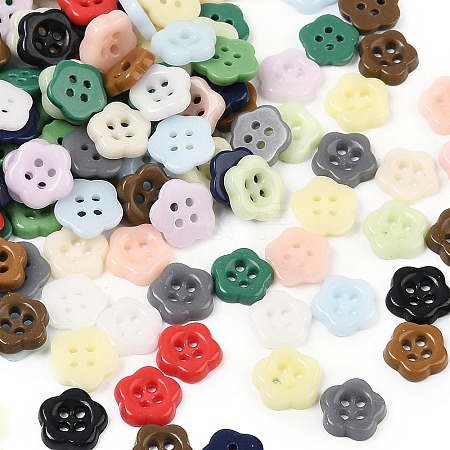 4-Hole Glass Buttons PORC-R010-11-1