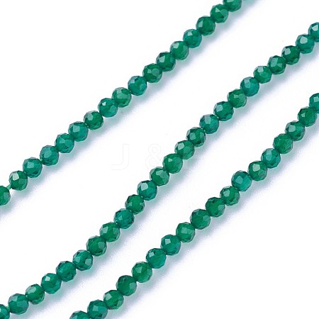 Faceted Glass Beads Strands G-F619-09C-2mm-1