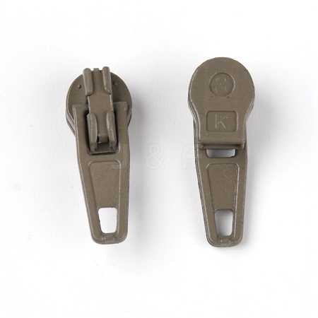 Alloy Zip-Fastener Clasps FIND-WH0082-35E-1