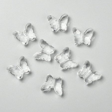 Transparent Acrylic Beads PL405Y-6-1