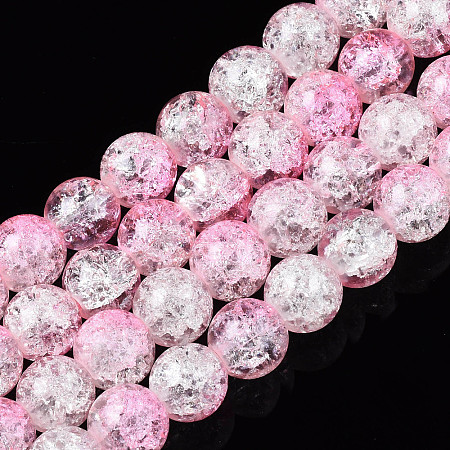 Baking Paint Crackle Glass Beads Strands X-CCG-S001-8mm-02-1