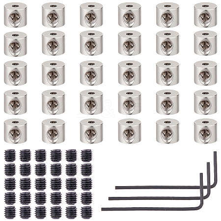 Alloy and Brass Pin Keepers Locking Clasps TOOL-WH0059-082B-P-1