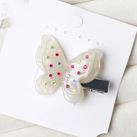 Butterfly Shape Cellulose Acetate Alligator Hair Clips PW-WG5E2FB-05-1