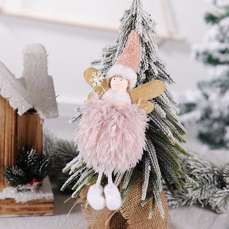 Christmas Theme Cloth Angel Pendant Decorations PW22061570839-1